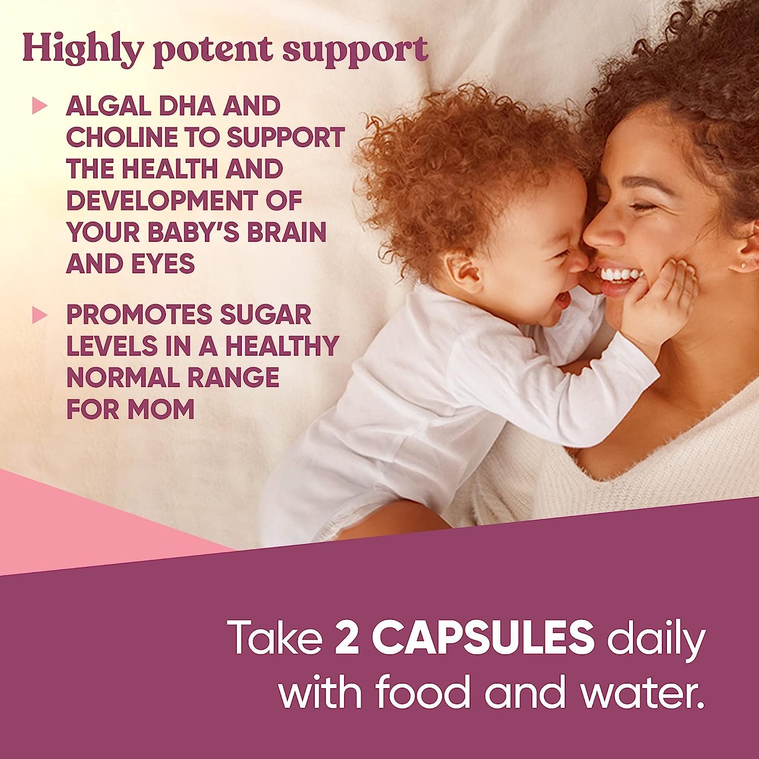 Glow Prenatal Vitamins for Women – 25-in-1 Vital Nutrients for Healthy Pregnancy and Fetal Development – Folic Acid Vegan DHA For Babys Growth A Comfortable Pregnancy – 60 Nourishing Capsules