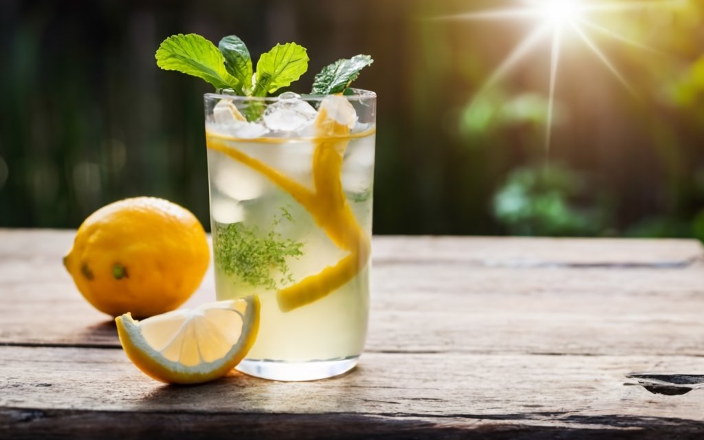 Glass With Lemon Water